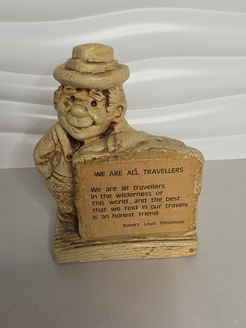 Vintage Resin Travellers Figurine